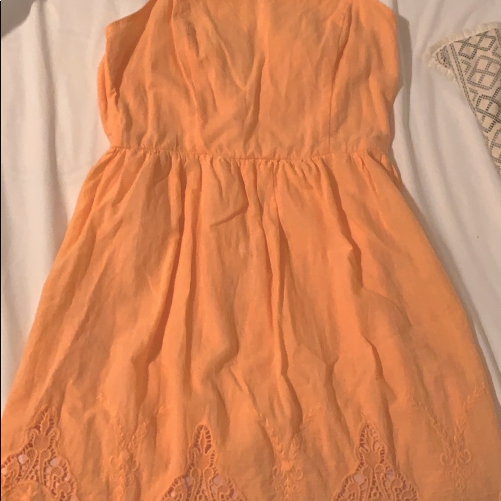 Lace salmon dress NWOT